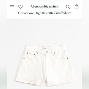 Abercrombie & Fitch | Curve Love | High Rise 90s Cutoff Short | Size 32|14